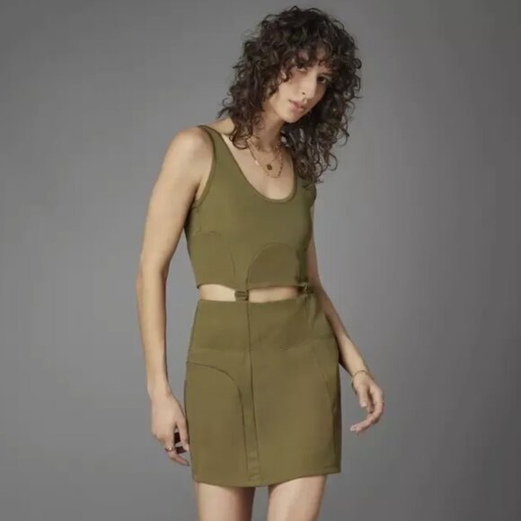 Brand New adidas Always Original Rib Two-In-One Dress - Picture 1 of 15